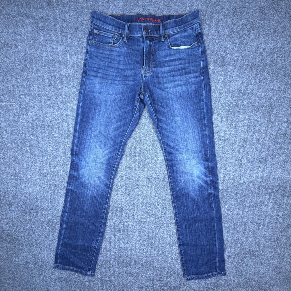 Lucky Brand Slim Straight Medium Wash Denim Jeans Blue 29x32